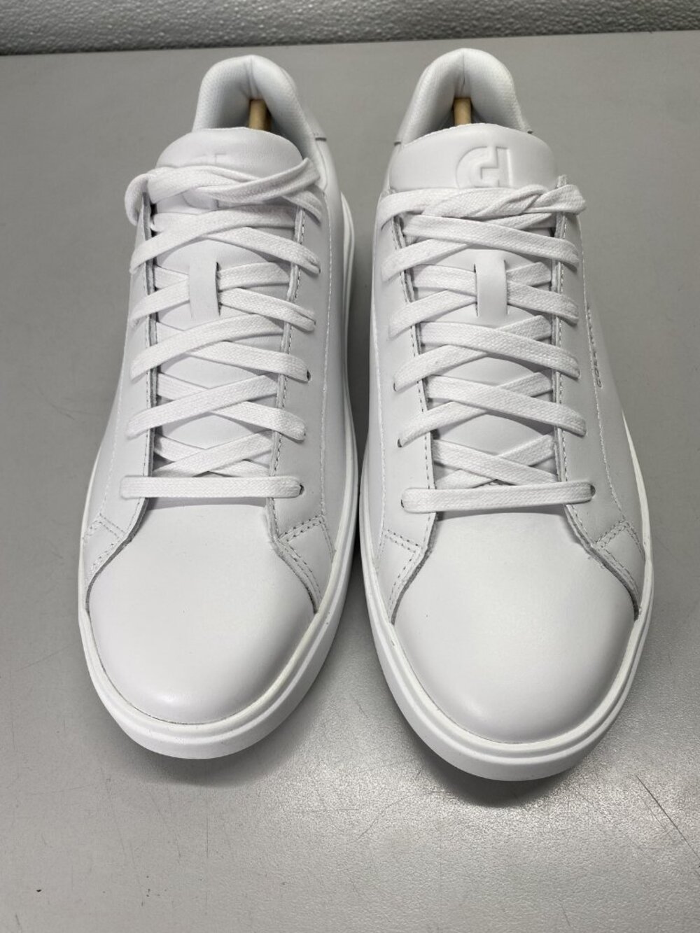 Cole Haan Womens Grand Crosscourt Tennis Sneakers Size 10 B White, Argento